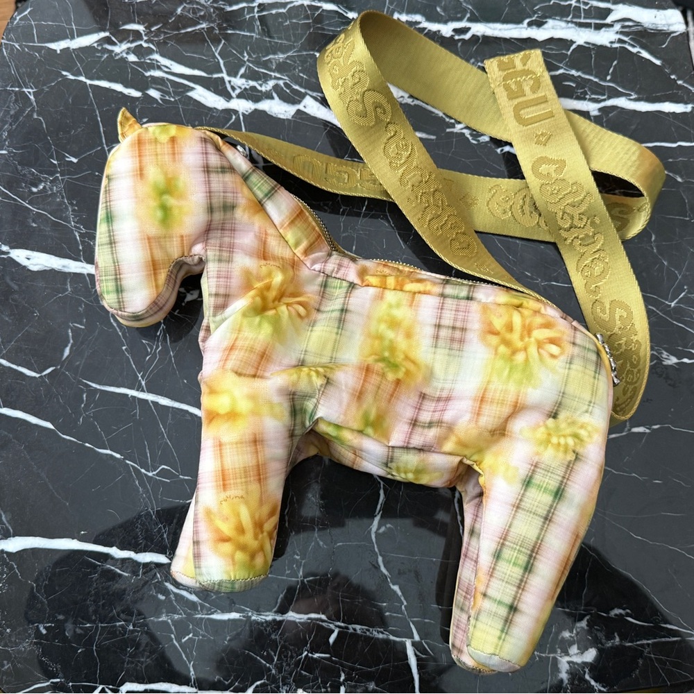 BAGGU Collina Strada Green Plaid Horse Bag - Picture 2 of 10